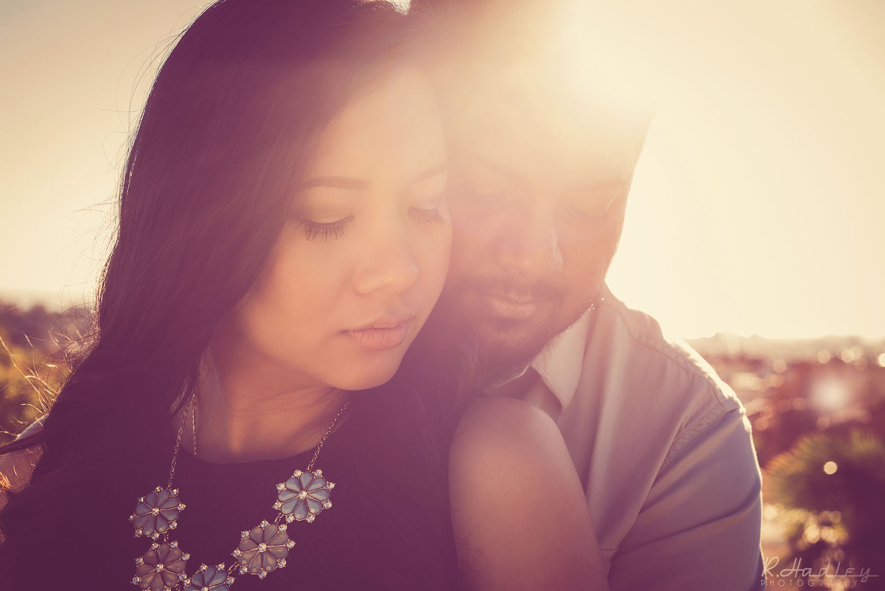 Engagement photo shoot in Park Guell, Barcelona