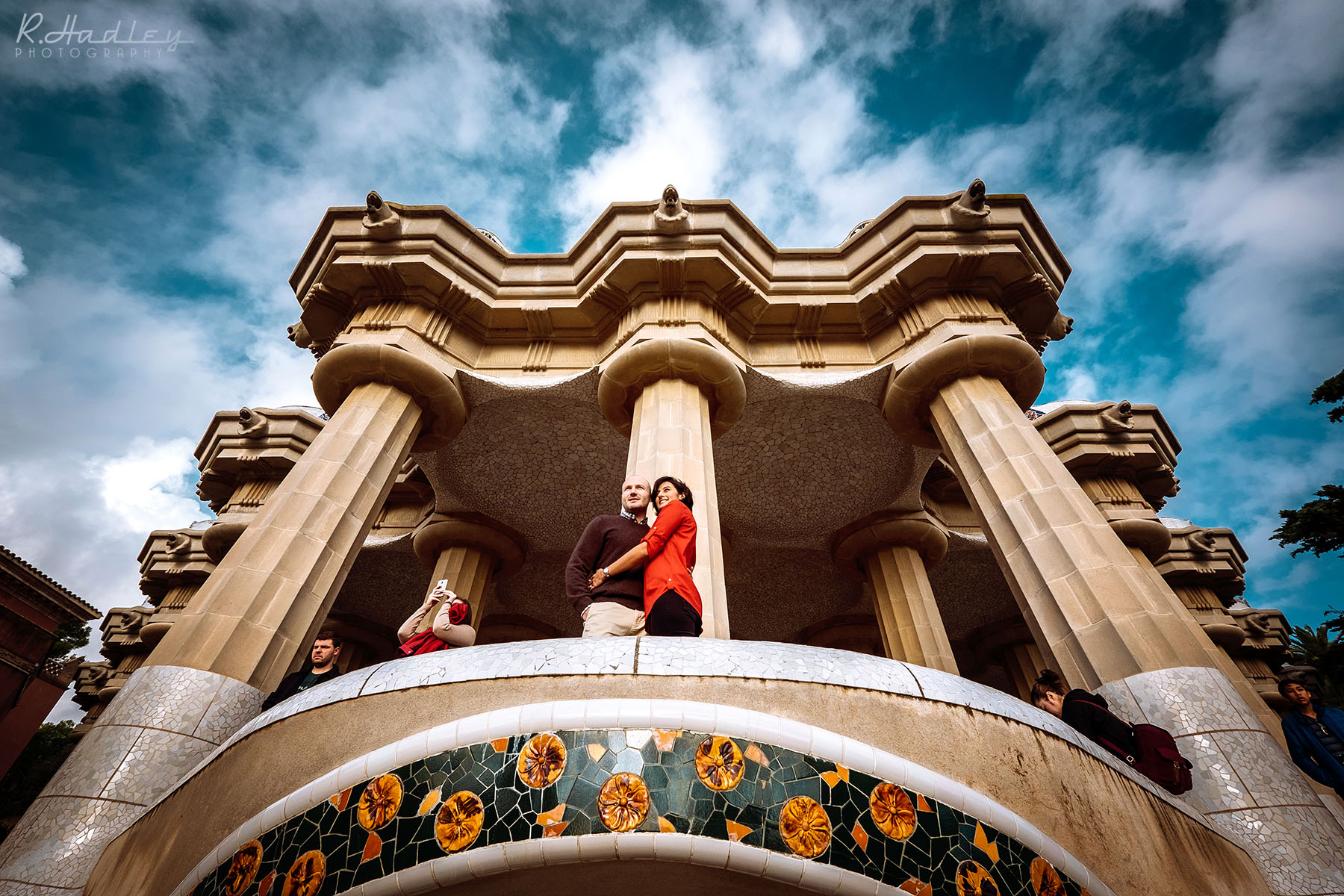 Wedding Engagement Shoot at Park Guell in Barcelona