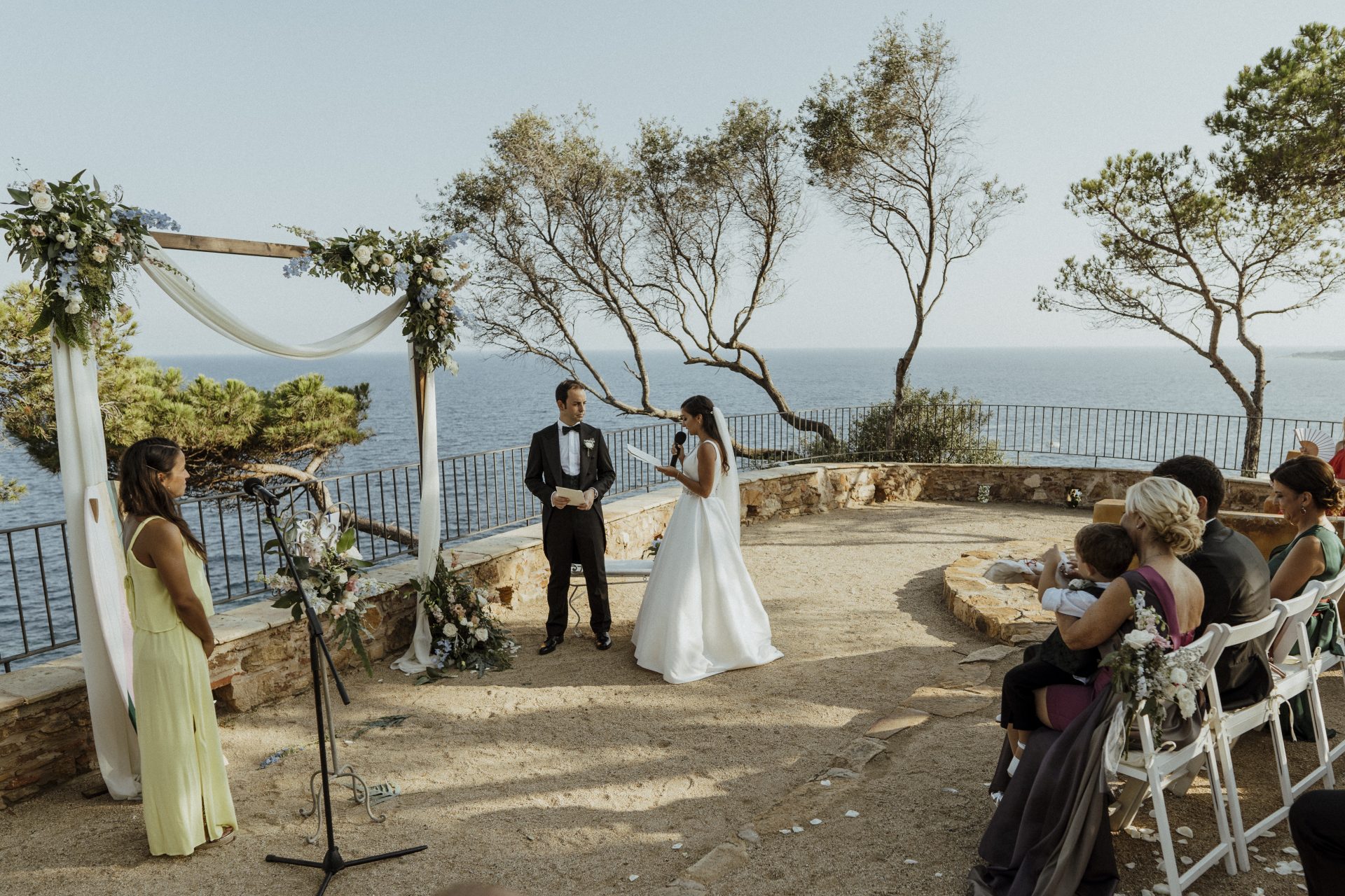 Wedding photographer and videographer at Convent de Blanes in Costa Brava